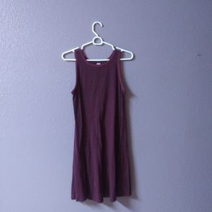 Black and maroon dress